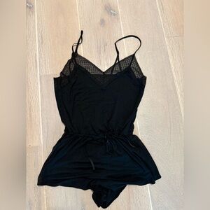 Victoria's Secret Black Lace Chemise